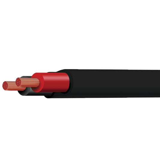 BLK/RED 3MM TWIN CORE 30m TWIN SHEATH 16 AMP RATING 14 STRANDS @ 0.32MM Product Code :CB003A2-030BKRD