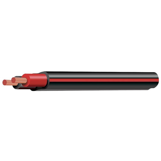 BLK/RED 6 B&S TWIN CORE 50M TWIN SHEATH 103 AMP RATING 90 DEG 168 STRANDS @ 0.32MM Product Code :CB106A2-050BKRD
