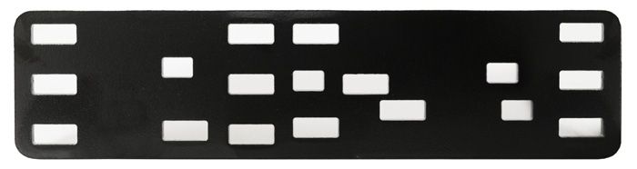 Metal Bracket Suits Anderson Plug And Trailer Sockets Powder Coated 165X40X3mm Product Code :LV2431