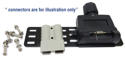 Metal Bracket Suits Anderson Plug And Trailer Sockets Powder Coated 165X40X3mm Product Code :LV2431