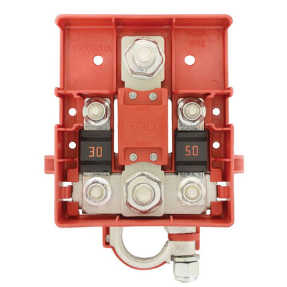 FUSED BATTERY DISTRIBUTION 3 WAY FUSE TO SUIT: 1X MEGA 2 X MIDI (Fuses not included) Product Code :LV5480