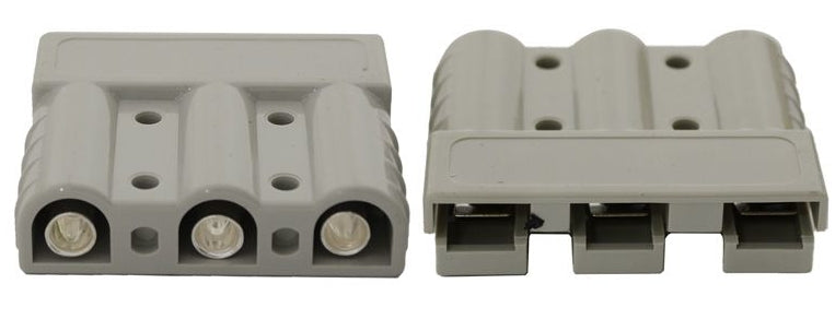 50A Grey Power Connector 3 Pin Grey Anderson Style LV2458