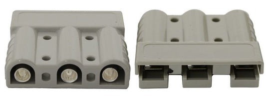50A Grey Power Connector 3 Pin Grey Anderson Style LV2458